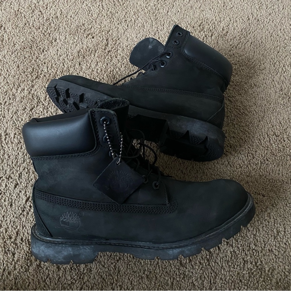 Timberland Black 6" Premium Waterproof Men Boots 🔥